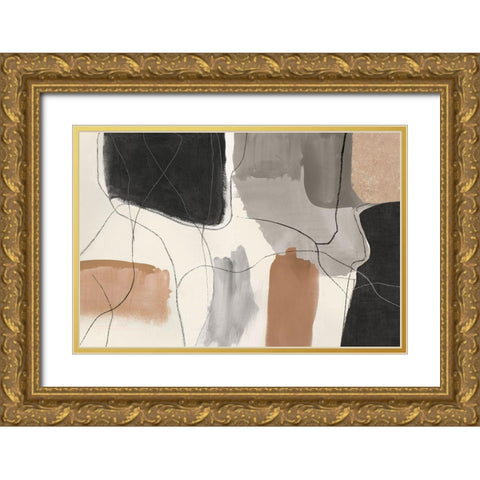 Leaving at Midnight II Gold Ornate Wood Framed Art Print with Double Matting by PI Studio