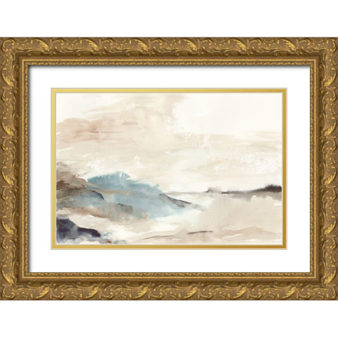 Hills in the Fog  Gold Ornate Wood Framed Art Print with Double Matting by PI Studio