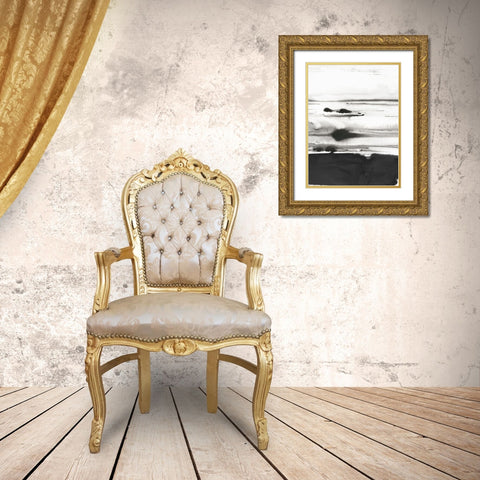 Rhythm of Sea II Gold Ornate Wood Framed Art Print with Double Matting by PI Studio