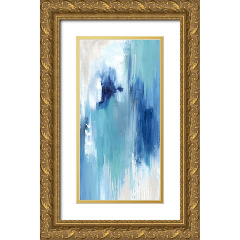 Window Through the Ocean I  Gold Ornate Wood Framed Art Print with Double Matting by PI Studio