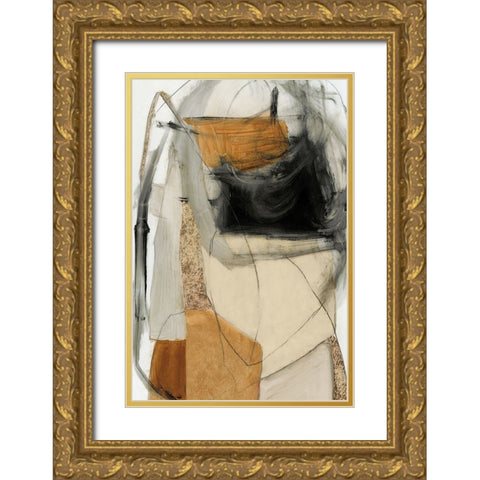 Yellow Blend  Gold Ornate Wood Framed Art Print with Double Matting by PI Studio