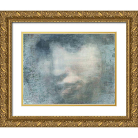 Untitled I Gold Ornate Wood Framed Art Print with Double Matting by Biernot, Tadeusz