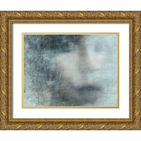 Untitled II Gold Ornate Wood Framed Art Print with Double Matting by Biernot, Tadeusz