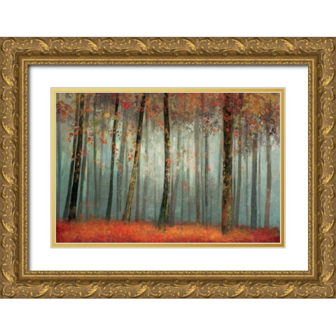 Earthly Delight  Gold Ornate Wood Framed Art Print with Double Matting by Pearce, Allison