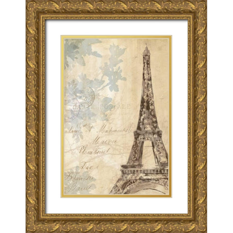 Architectural   Study II Gold Ornate Wood Framed Art Print with Double Matting by Pearce, Allison