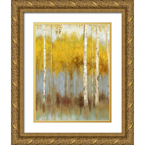 Golden Grove II Gold Ornate Wood Framed Art Print with Double Matting by Pearce, Allison