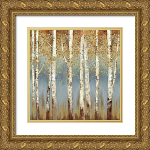 Falling Embers I - Mini Gold Ornate Wood Framed Art Print with Double Matting by Pearce, Allison