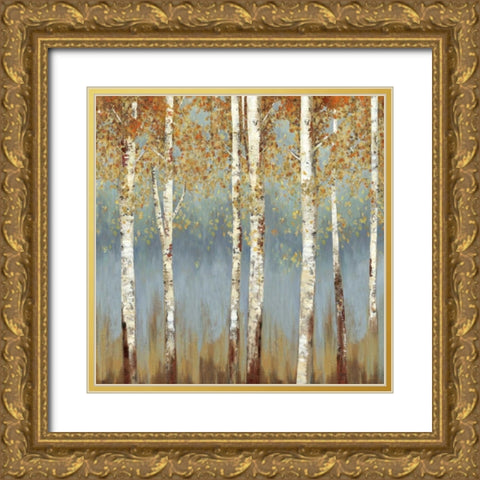 Falling Embers II - Mini Gold Ornate Wood Framed Art Print with Double Matting by Pearce, Allison