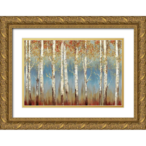 Falling Embers Gold Ornate Wood Framed Art Print with Double Matting by Pearce, Allison