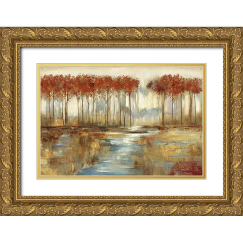 Gracious Landscape Gold Ornate Wood Framed Art Print with Double Matting by Pearce, Allison