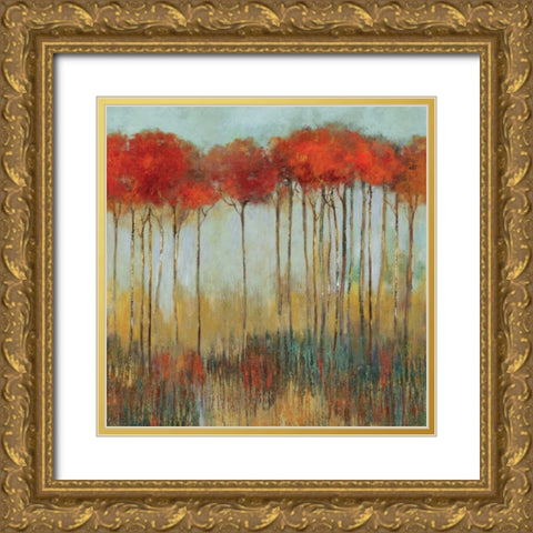 Amongst Friends I Gold Ornate Wood Framed Art Print with Double Matting by Pearce, Allison