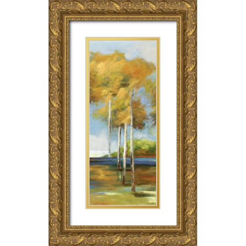 Breezes II - Mini Gold Ornate Wood Framed Art Print with Double Matting by Pearce, Allison