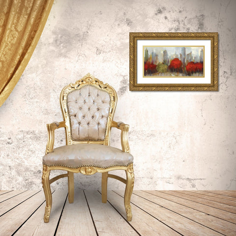 Downtown - Oversize Gold Ornate Wood Framed Art Print with Double Matting by Pearce, Allison