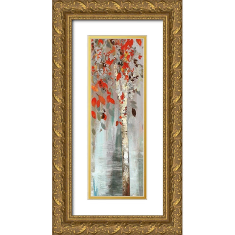 Merriment II - Mini Gold Ornate Wood Framed Art Print with Double Matting by Pearce, Allison