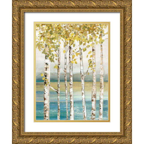Down by the River I Gold Ornate Wood Framed Art Print with Double Matting by Pearce, Allison