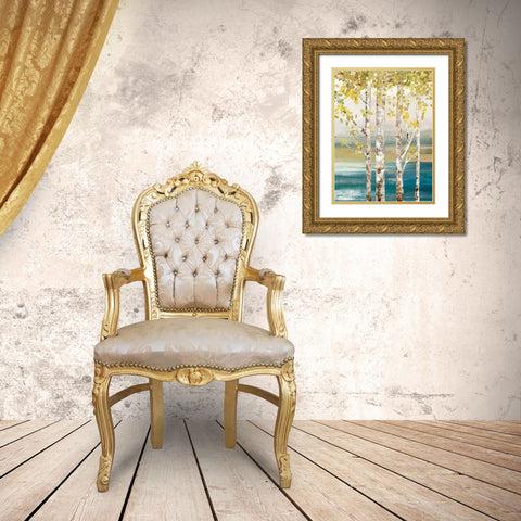 Down by the River II Gold Ornate Wood Framed Art Print with Double Matting by Pearce, Allison