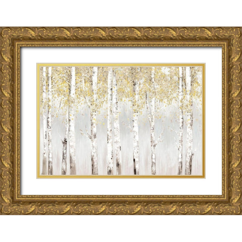 Evening Haze Yellow Version  Gold Ornate Wood Framed Art Print with Double Matting by Pearce, Allison