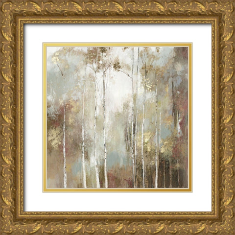 Fine Birch I Gold Ornate Wood Framed Art Print with Double Matting by Pearce, Allison