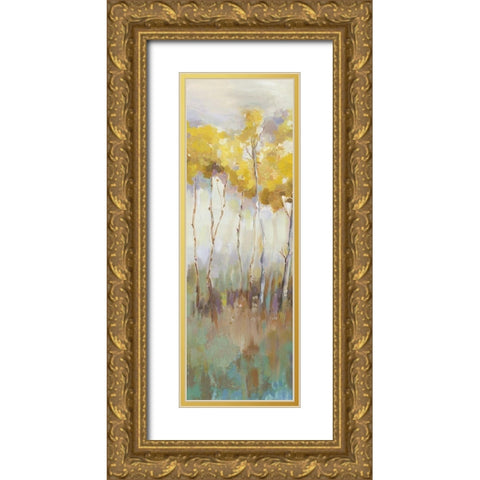 Stance III Gold Ornate Wood Framed Art Print with Double Matting by Pearce, Allison