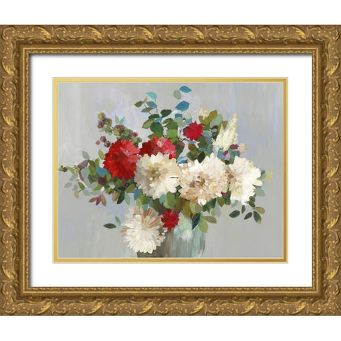 Gleeful  Gold Ornate Wood Framed Art Print with Double Matting by Pearce, Allison