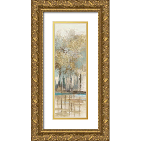 Woodlot II Gold Ornate Wood Framed Art Print with Double Matting by Pearce, Allison