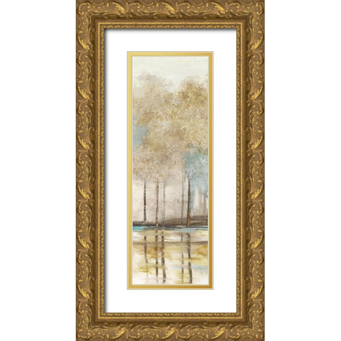 Woodlot III Gold Ornate Wood Framed Art Print with Double Matting by Pearce, Allison