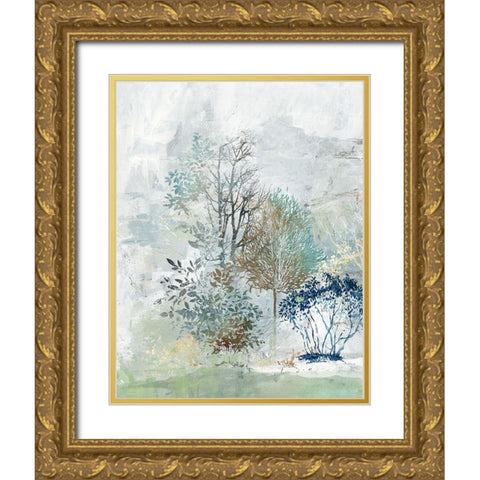 Silent Mystery I Gold Ornate Wood Framed Art Print with Double Matting by Pearce, Allison