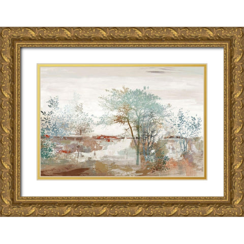 Autumn Silence Gold Ornate Wood Framed Art Print with Double Matting by Pearce, Allison