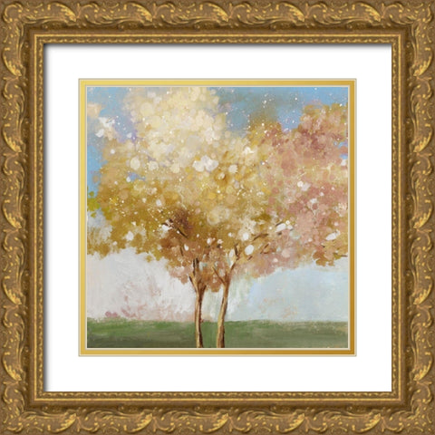 Flame of Autumn Gold Ornate Wood Framed Art Print with Double Matting by Pearce, Allison