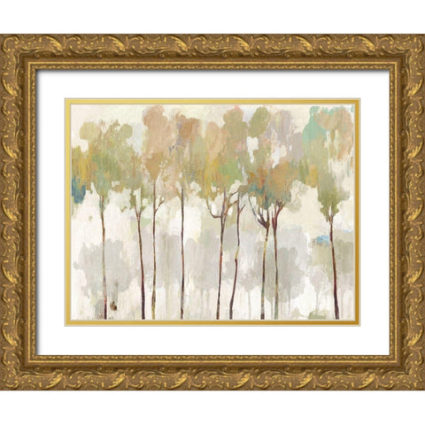 Vanishing Night Gold Ornate Wood Framed Art Print with Double Matting by Pearce, Allison