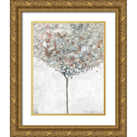 Silver Song Gold Ornate Wood Framed Art Print with Double Matting by Pearce, Allison