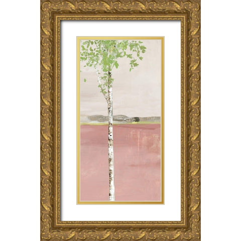 Blush Infinity II Gold Ornate Wood Framed Art Print with Double Matting by Pearce, Allison