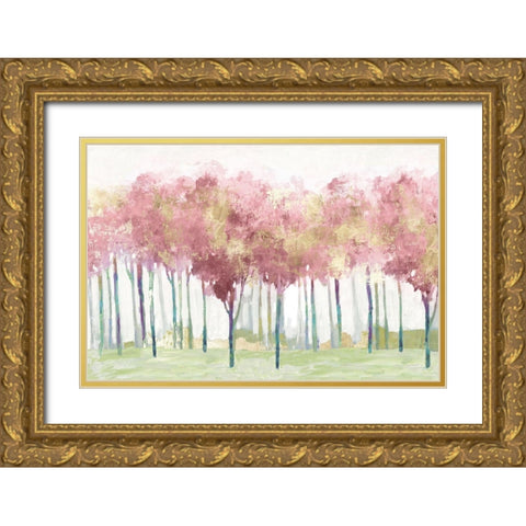Blush Visions Gold Ornate Wood Framed Art Print with Double Matting by Pearce, Allison