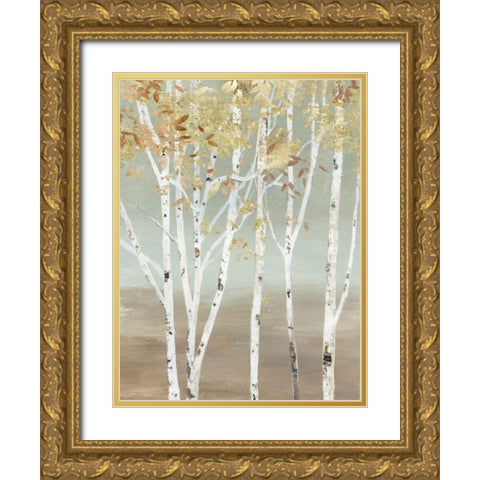 Golden Birch Gold Ornate Wood Framed Art Print with Double Matting by Pearce, Allison