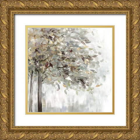 Windblown Neutral Gold Ornate Wood Framed Art Print with Double Matting by Pearce, Allison