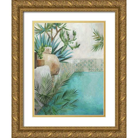 Desert Retreat I  Gold Ornate Wood Framed Art Print with Double Matting by Pearce, Allison