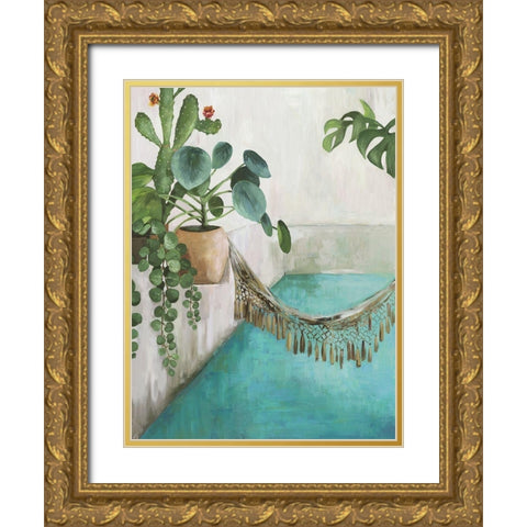 Desert Retreat II  Gold Ornate Wood Framed Art Print with Double Matting by Pearce, Allison