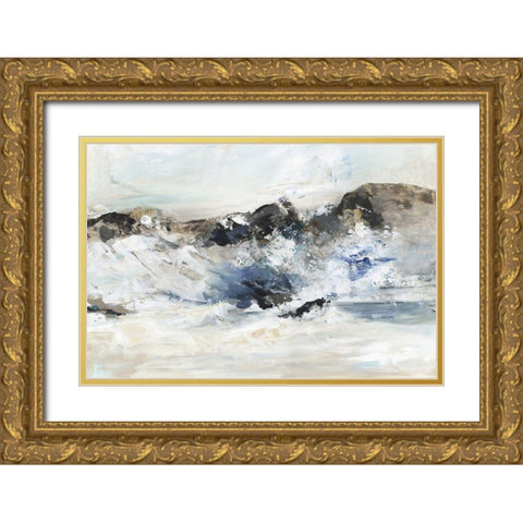 Rush of Nature I  Gold Ornate Wood Framed Art Print with Double Matting by Pearce, Allison