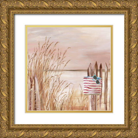 Beach Day II Gold Ornate Wood Framed Art Print with Double Matting by Pearce, Allison