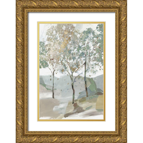Breezy Landscape II Gold Ornate Wood Framed Art Print with Double Matting by Pearce, Allison