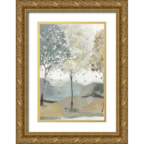 Breezy Landscape III Gold Ornate Wood Framed Art Print with Double Matting by Pearce, Allison