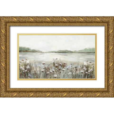 Secret Lake I  Gold Ornate Wood Framed Art Print with Double Matting by Pearce, Allison