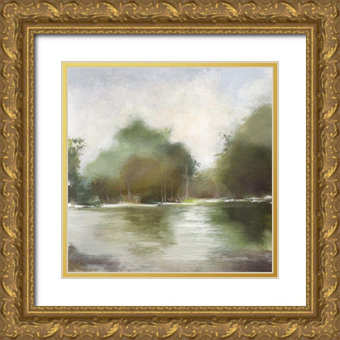Quiet Place Gold Ornate Wood Framed Art Print with Double Matting by Pearce, Allison