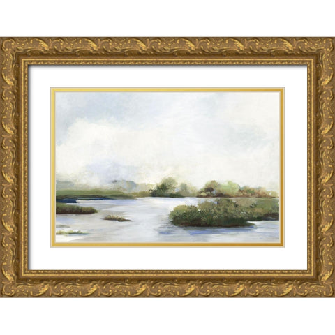 Wetlands  Gold Ornate Wood Framed Art Print with Double Matting by Pearce, Allison