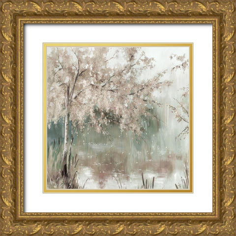 Willow Peace Gold Ornate Wood Framed Art Print with Double Matting by Pearce, Allison