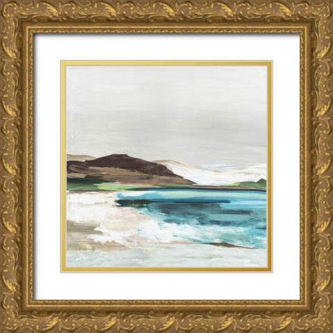 Calm Lake I  Gold Ornate Wood Framed Art Print with Double Matting by Pearce, Allison