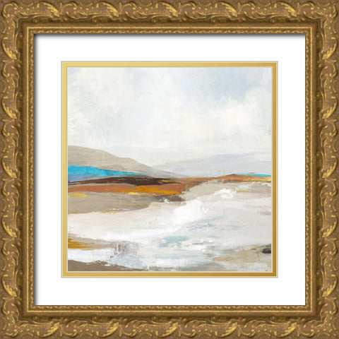 Soft Sea I  Gold Ornate Wood Framed Art Print with Double Matting by Pearce, Allison