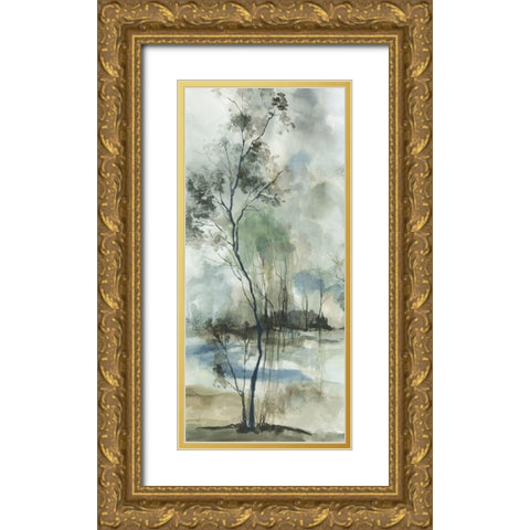 Forest Grove III Gold Ornate Wood Framed Art Print with Double Matting by Pearce, Allison