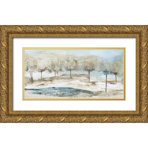 Serene Air  Gold Ornate Wood Framed Art Print with Double Matting by Pearce, Allison