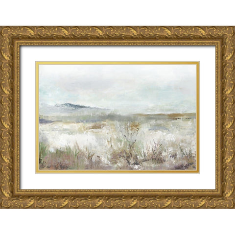 Field Wind  Gold Ornate Wood Framed Art Print with Double Matting by Pearce, Allison